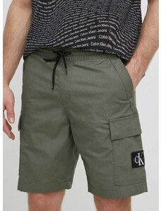 Šortky Calvin Klein Jeans pánske,zelená farba,J30J325138