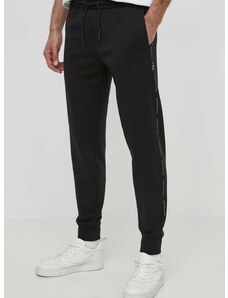 Tepláky Calvin Klein Jeans čierna farba,s potlačou,J30J325494