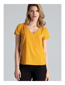 Dámska košeľa Figl model 132479 Yellow