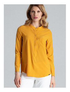 Dámska košeľa Figl model 132488 Yellow