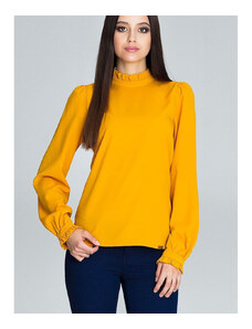 Dámska košeľa Figl model 116364 Yellow