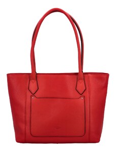 Dámska kožená kabelka cez rameno červená - Katana Peas červená