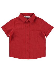 Civil Boys Chlapčenská košeľa 2-5 rokov červená