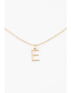 DeFacto Dámsky zlatý náhrdelník s písmenom E C0216axns