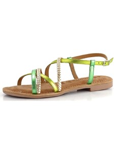 Tamaris pásikové sandále Green Comb 1-28139-42
