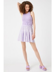 Koton Women's Lilac Patterned Skirt