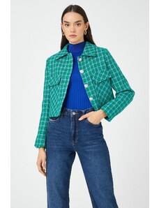 Koton Women's Green Patterned Jacket