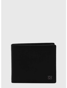 Kožená peňaženka HUGO pánska,čierna farba,50511315