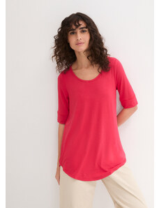 bonprix Dlhé tričko, polovičný rukáv, farba červená
