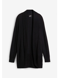 bonprix Pletený sveter, bez zapínania, farba čierna