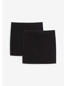 bonprix Strečová džersejová sukňa (2ks v balení), farba čierna