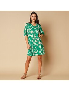 Blancheporte Krátke šaty s potlačou zelená/ražná 036
