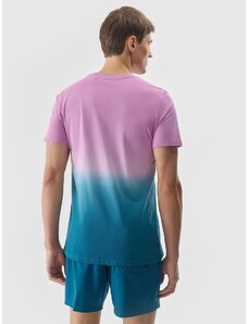 4F Pánske tričko s potlačou - fialové
