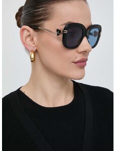 Slnečné okuliare Vivienne Westwood dámske, čierna farba, VW506100150