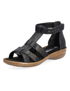 Dámske sandále RIEKER 60860-01 čierna S4