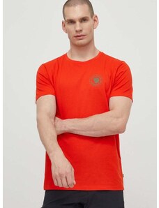 Tričko Fjallraven 1960 Logo T-shirt pánske, oranžová farba, s potlačou, F87313