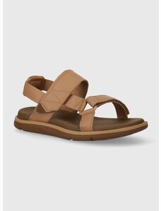 Kožené sandále Teva Madera Slingback dámske, hnedá farba, 1152570