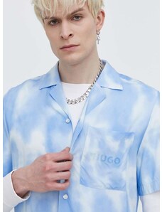 Košeľa HUGO pánska, voľný strih, s klasickým golierom, 50514181