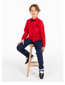 Civil Boys Chlapčenská košeľa 6-9 rokov červená