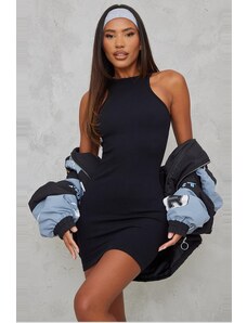 Madmext Čierne základné šaty s nulovým rukávom