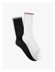 Koton Sada 2 ponožiek s viacfarebným pásikovým vzorom