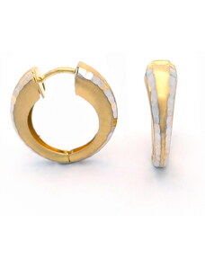 Šperk Holíč Zlaté kombinované kruhové náušnice, 1,50 g, 14k