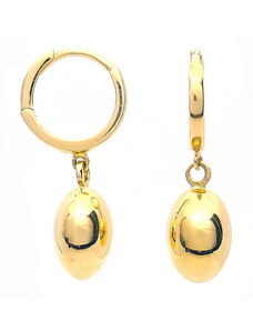 Šperk Holíč Kruhové zlaté náušnice s ozdobou, 1,65 g, 14k
