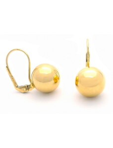 Šperk Holíč Zlaté náušnice hladké gule, 3,50 g, 14k
