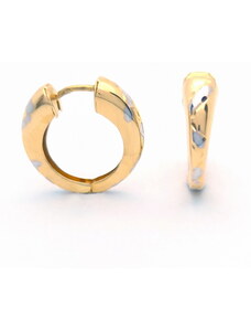 Šperk Holíč Zlaté kombinované kruhové náušnice, 1,65 g, 14k