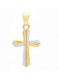 Šperk Holíč Zlatý prívesok kríž, 0,65 g, 14k