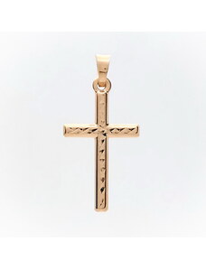 Šperk Holíč Zlatý prívesok kríž, 0,45 g, 14k