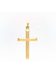 Šperk Holíč Zlatý prívesok kríž, 0,80 g, 14k