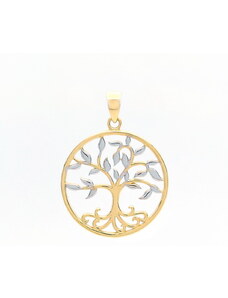 Šperk Holíč Kombinovaný prívesok zo zlata ,,strom života", 1,95 g, 14k