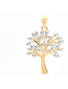 Šperk Holíč Kombinovaný prívesok zo zlata ,,strom života", 1,10 g, 14k