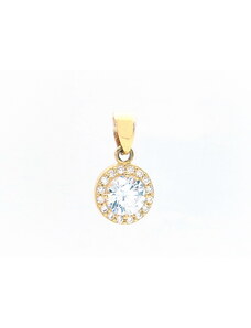Šperk Holíč Zlatý prívesok s kamienkami, 0,95 g, 14k