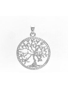 Šperk Holíč Strieborný prívesok strom života s kamienkami