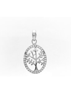 Šperk Holíč Strieborný prívesok strom života s kamienkami