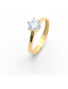 Šperk Holíč Zlatý zásnubný prsteň so zirkónom, 1,60 g, 14k