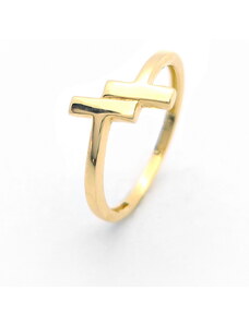 Šperk Holíč Jednoduchý zlatý prsteň, 1,55 g, 14k