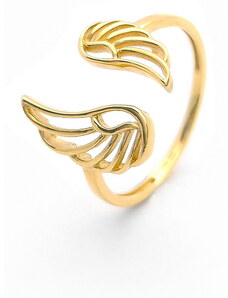 Šperk Holíč Zlatý prsteň anjelské krídla, 1,55 g, 14k
