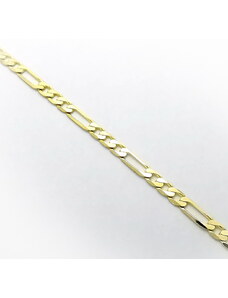 Šperk Holíč Hrubší náramok zo zlata ,,Figaro 080", od 2,60 g, 14k