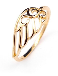Šperk Holíč Zlatý prsteň anjelské krídla, od 1,25 g, 14k
