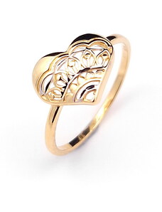 Šperk Holíč Zlatý prsteň so srdiečkom, od 1,10 g, 14k