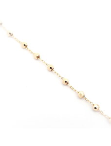 Šperk Holíč Zlatý guľôčkový náhrdelník, 3,95 g, 14k