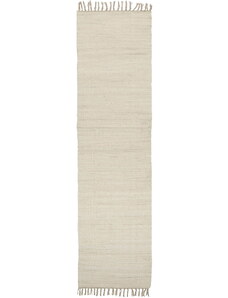IB LAURSEN Bavlnený behúň na podlahu Cream 250 x 60 cm