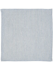 IB LAURSEN Bavlnený obrúsok Blue Stripes Double Weaving