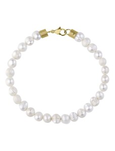 Manoki Pánský perlový náramek Egizio - 7 mm perla