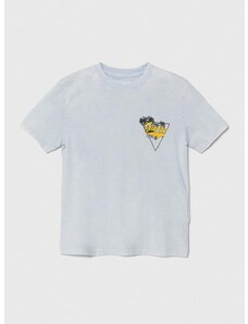 Detské bavlnené tričko Guess s potlačou