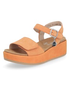 RIEKER Dámske sandále REMONTE D1N50-38 oranžová S4