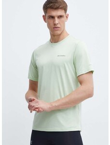 Športové tričko Columbia Hike zelená farba, jednofarebné, 1990391